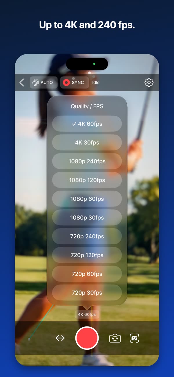 Up to 4K and 240 fps.