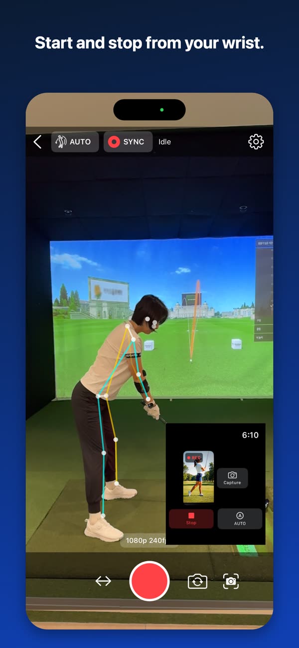 Start and stop from your wrist.
