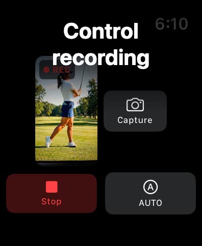 Control recording from your wrist